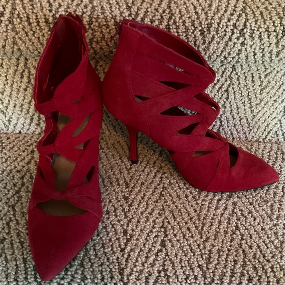 Elegant Red Women's Heels